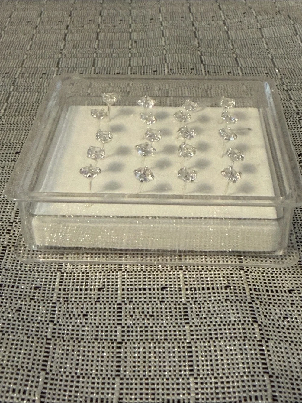 Set of 20 Clear Crystal Nose Stud